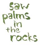 saw palms in the rocks