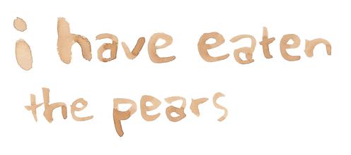 i have eaten the pears
