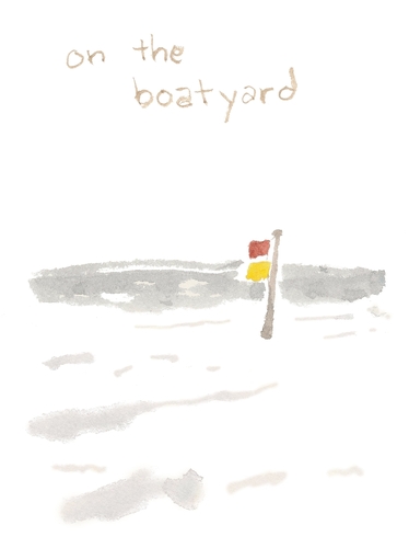 on the boatyard